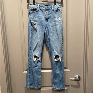 RACHEL Rachel Roy Distressed Straight Leg Jeans Size 4